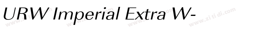URW Imperial Extra W字体转换